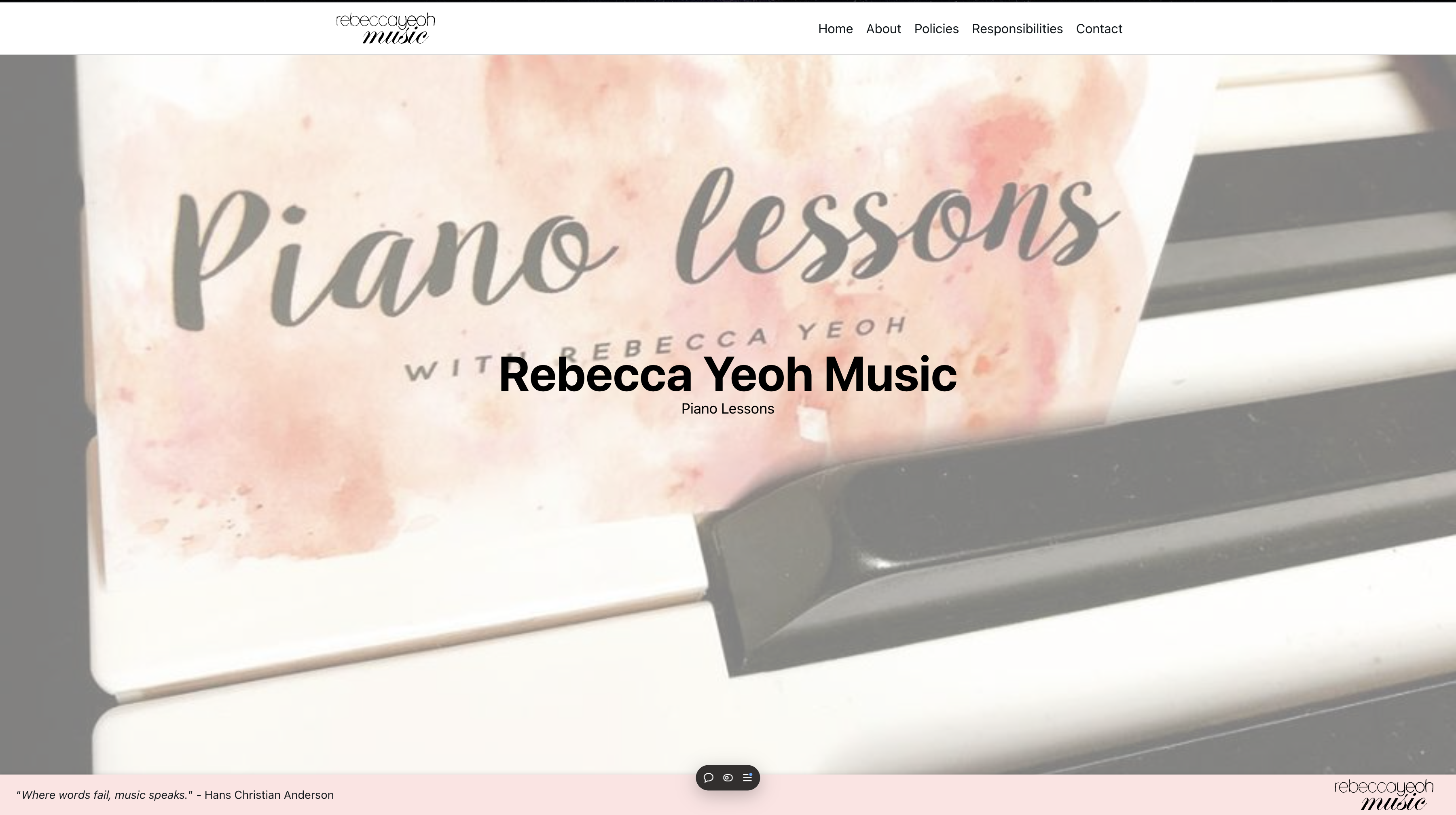 Rebecca Yeoh Music Website